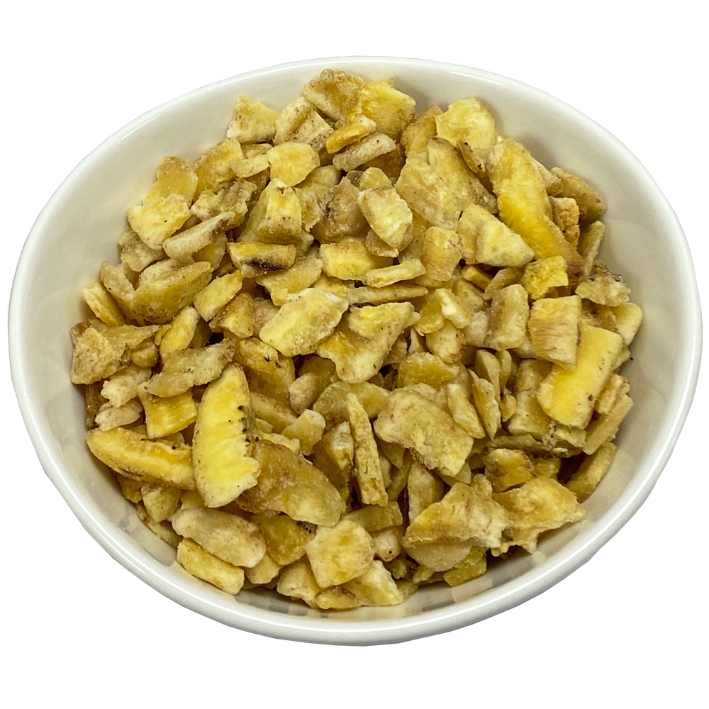 Bananen-Fruchtstueckchen Bananen-Fruchtstückchen