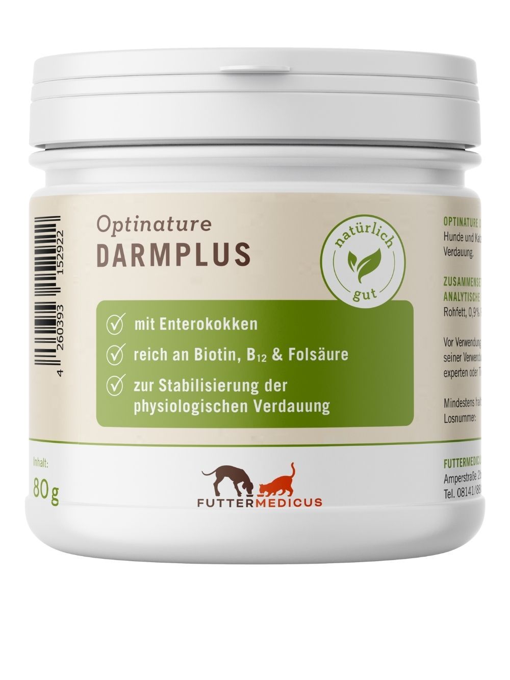 Optinature DarmPlus 80g Darmsanierung