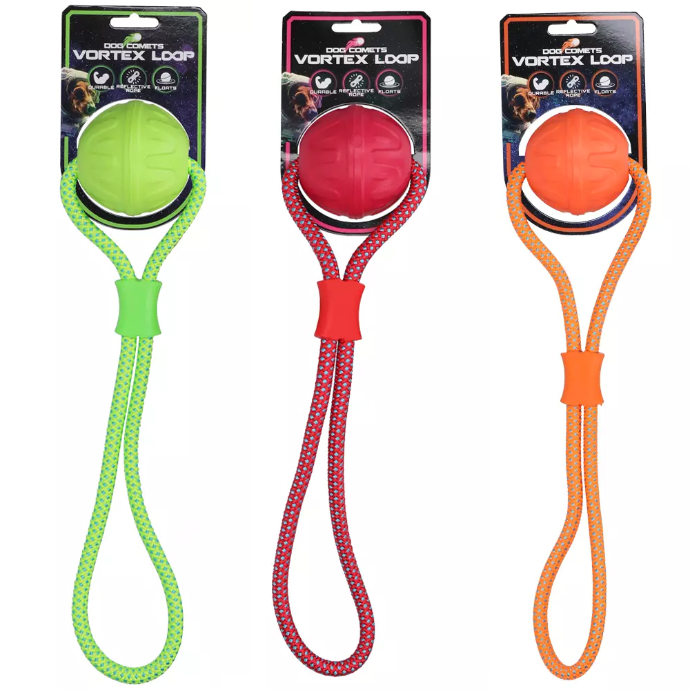 Schwimmender Wurfball mit reflektierendem Seil