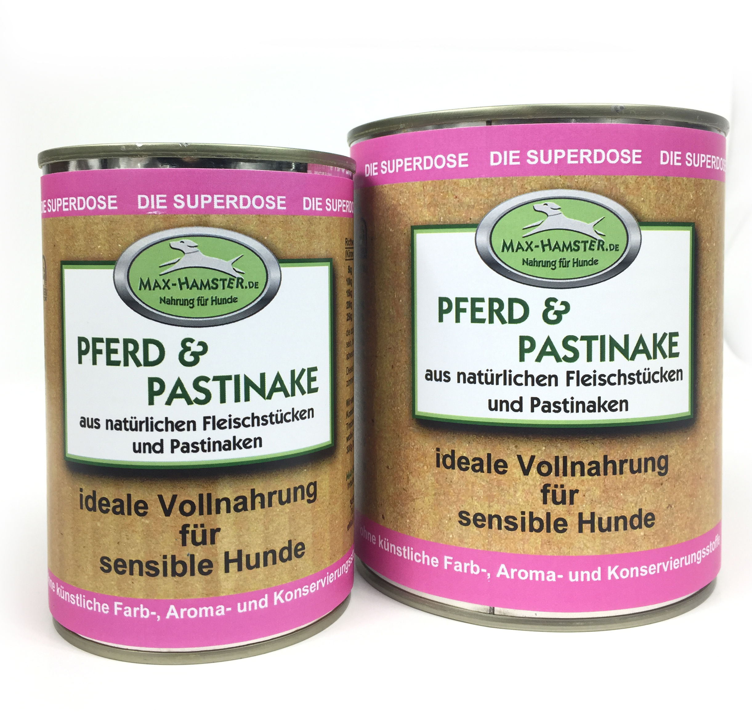 Pferd-Pastinake-400g-und-800g Pferd und Pastinake Premium Dosenmenü  1x 400g