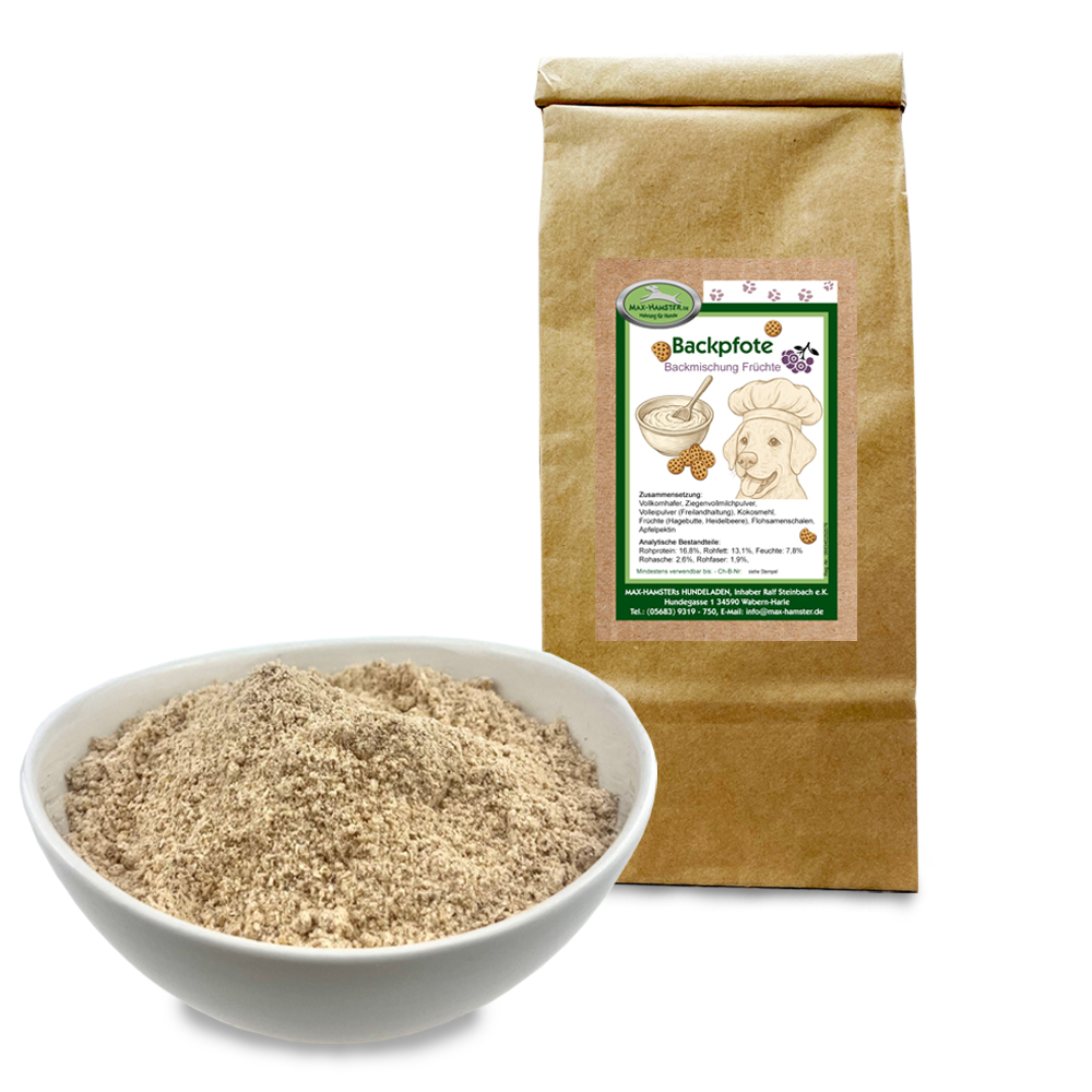 Backpfote Früchtebackmischung 2,5kg