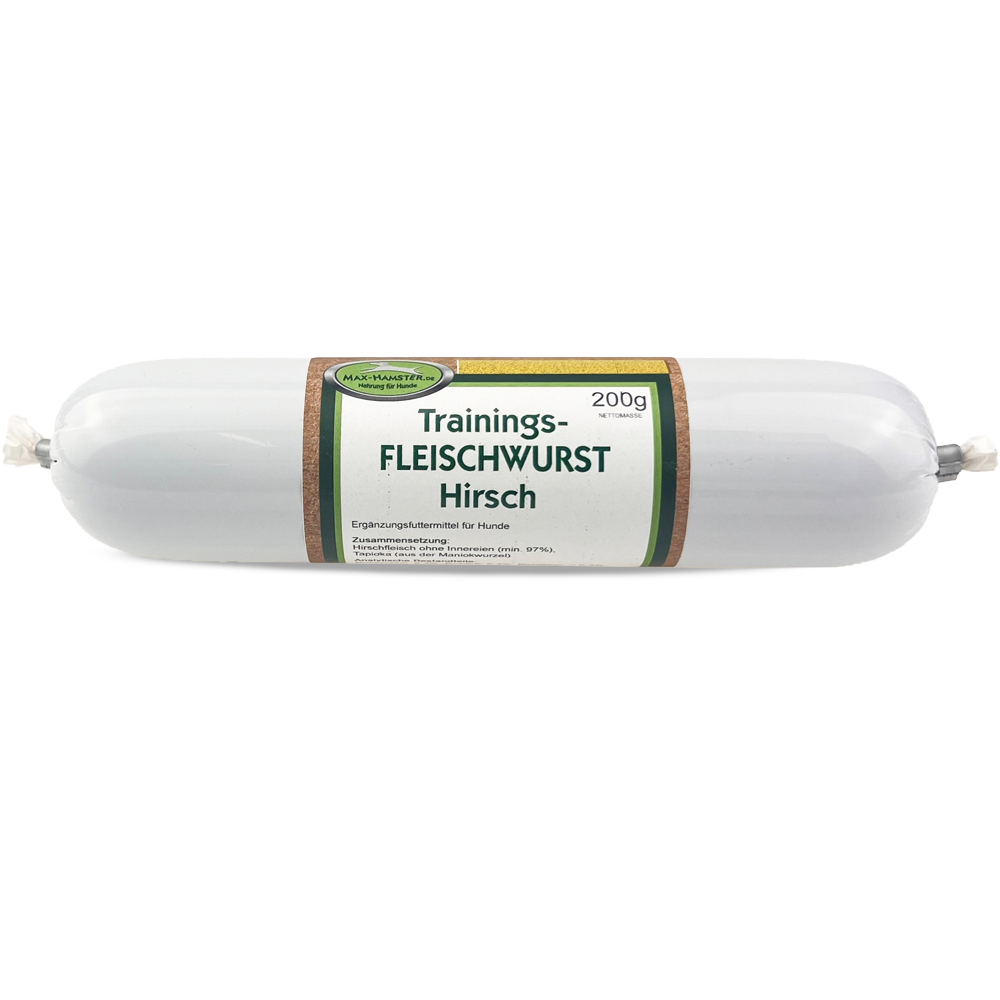 Trainings- Fleischwurst Hirsch 200g Trainings- Fleischwurst Hirsch 200g