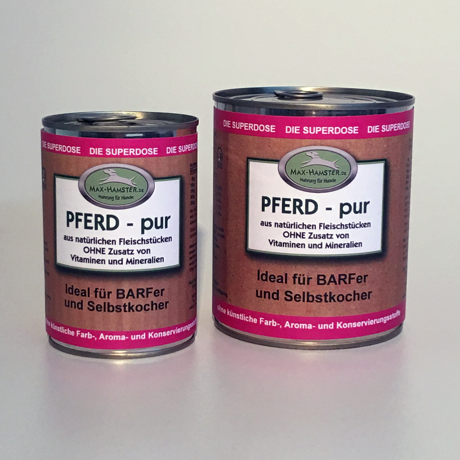 Pferd - pur   Premium Dosenfleisch OHNE Zusätze