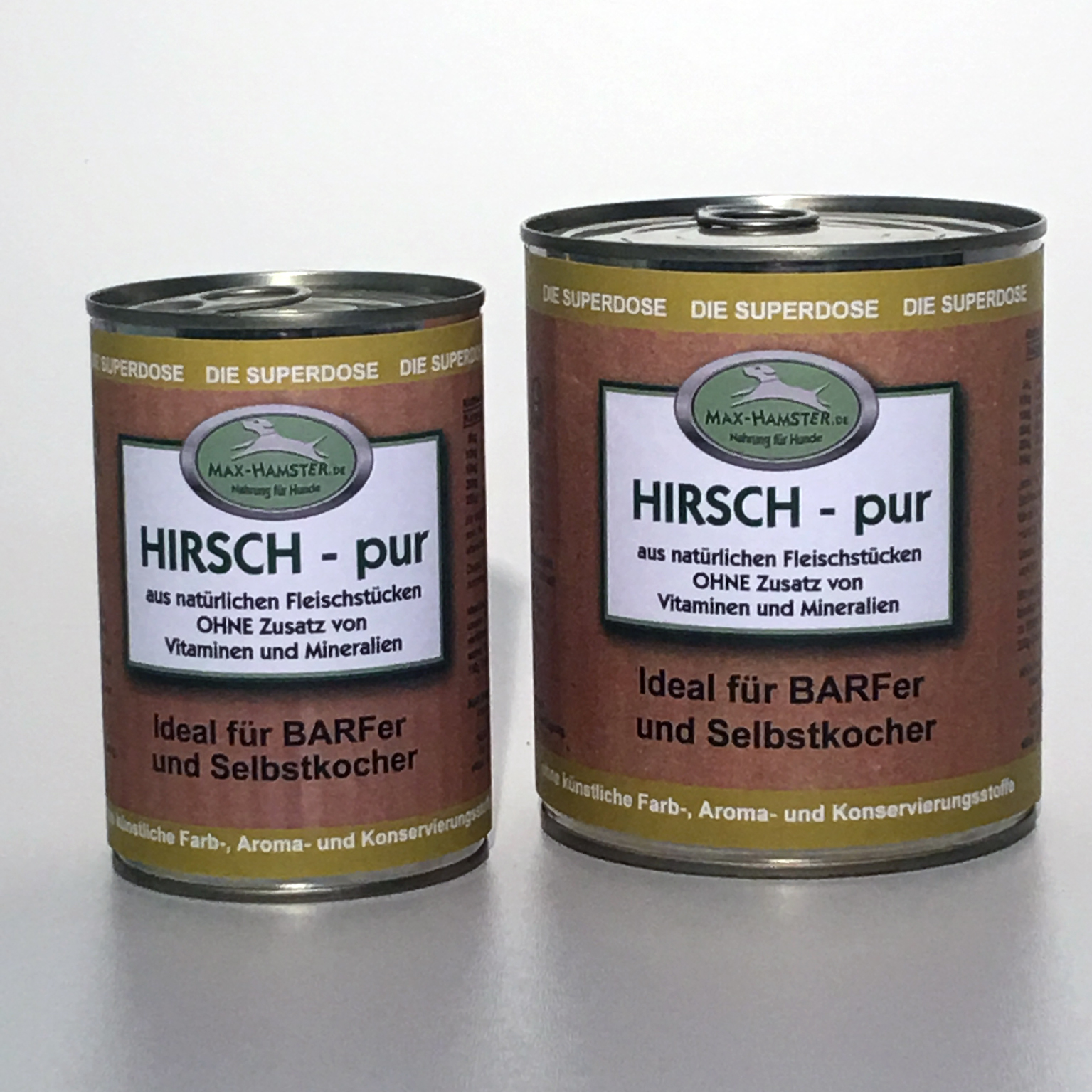 Hirsch-pur Hirsch - pur   Premium Dosenfleisch OHNE Zusätze