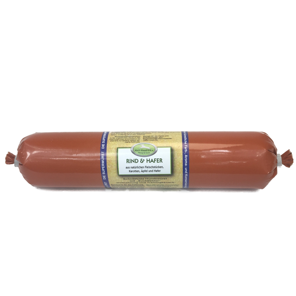 Rind-und-Hafer-400g-Hundewurst