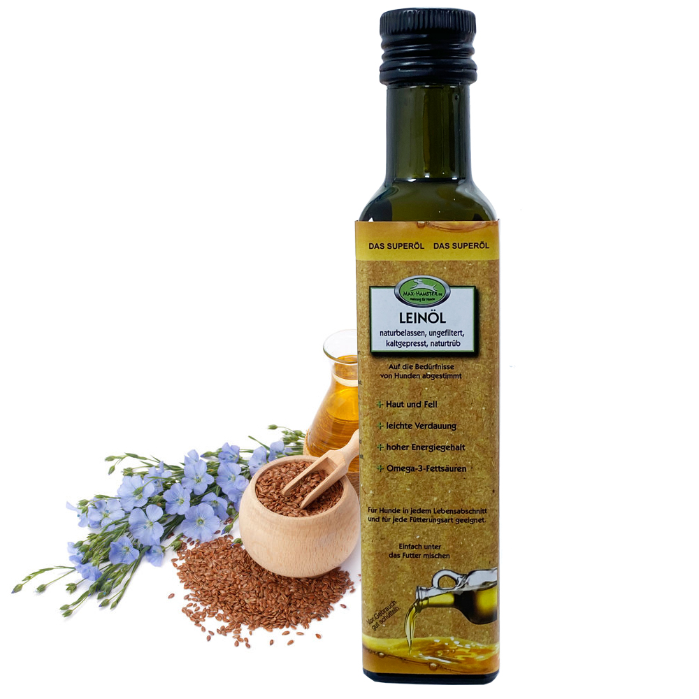 Leinoel-Max-Hamster Premium Leinöl ungefiltert