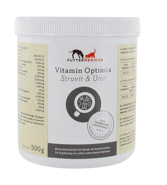 Vitamin-Optimix Struvit & Urat 500g zur Prophylaxe von Harnsteinen
