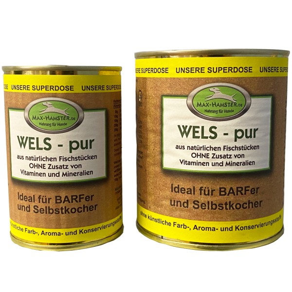 Wels - pur (Fisch-pur) Premium Dosenfisch OHNE Zusätze